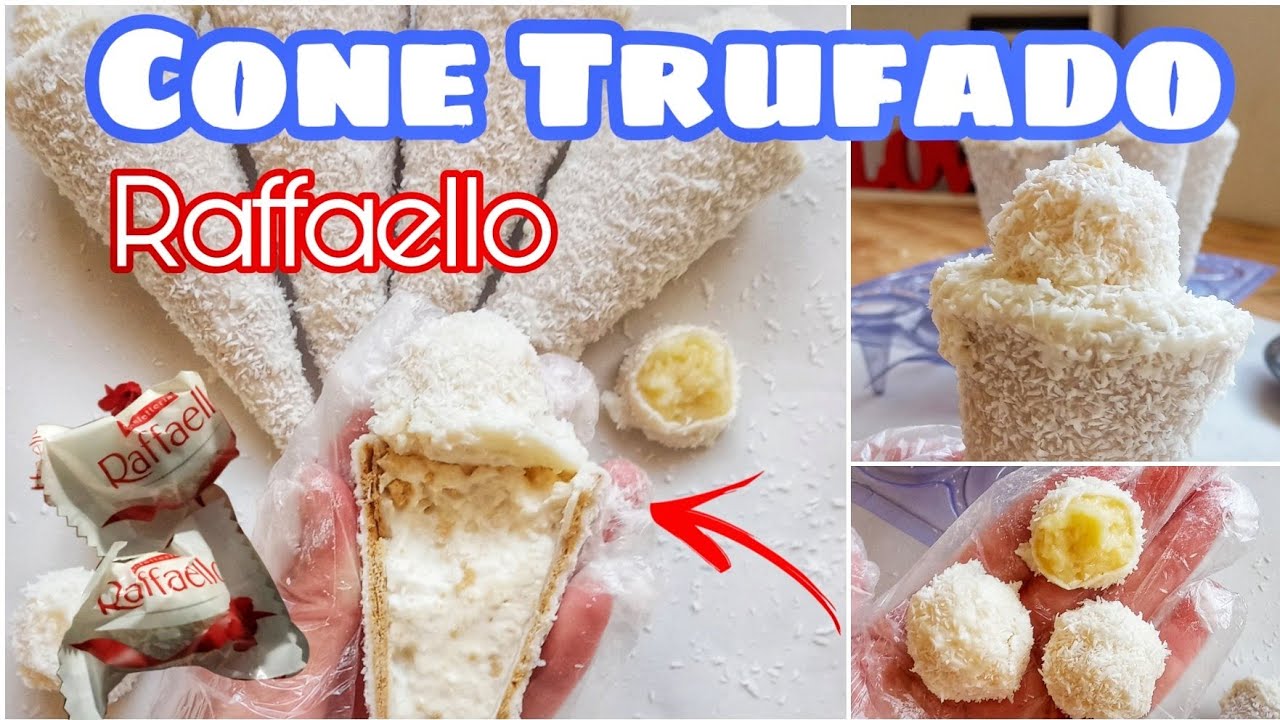 CONE TRUFADO TIPO RAFFAELLO 😮