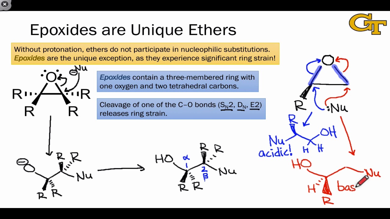 19.04 Nucleophilic Substitution Reactions of Epoxides