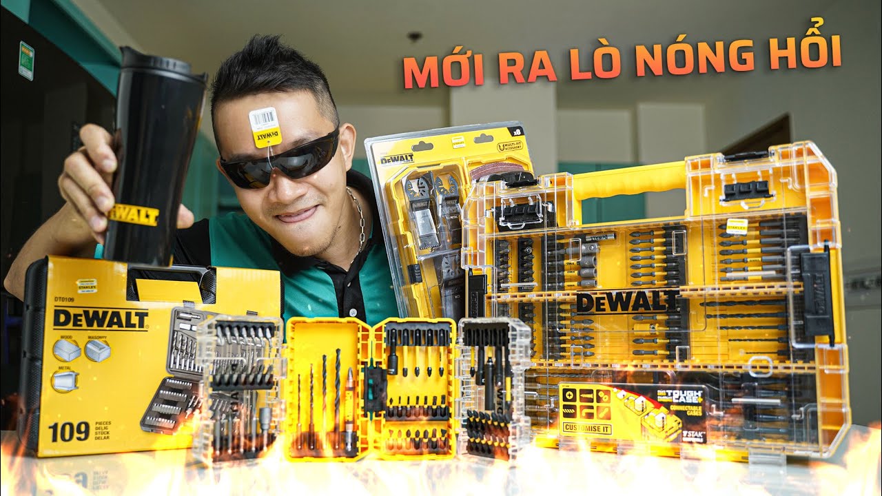 5 Bộ Phụ Kiện Mới Ra Quá Xịn, Có Cả Kính Và Ly -  Dewalt DT70761, DT70707, DT20731, DT0109, DT70740t