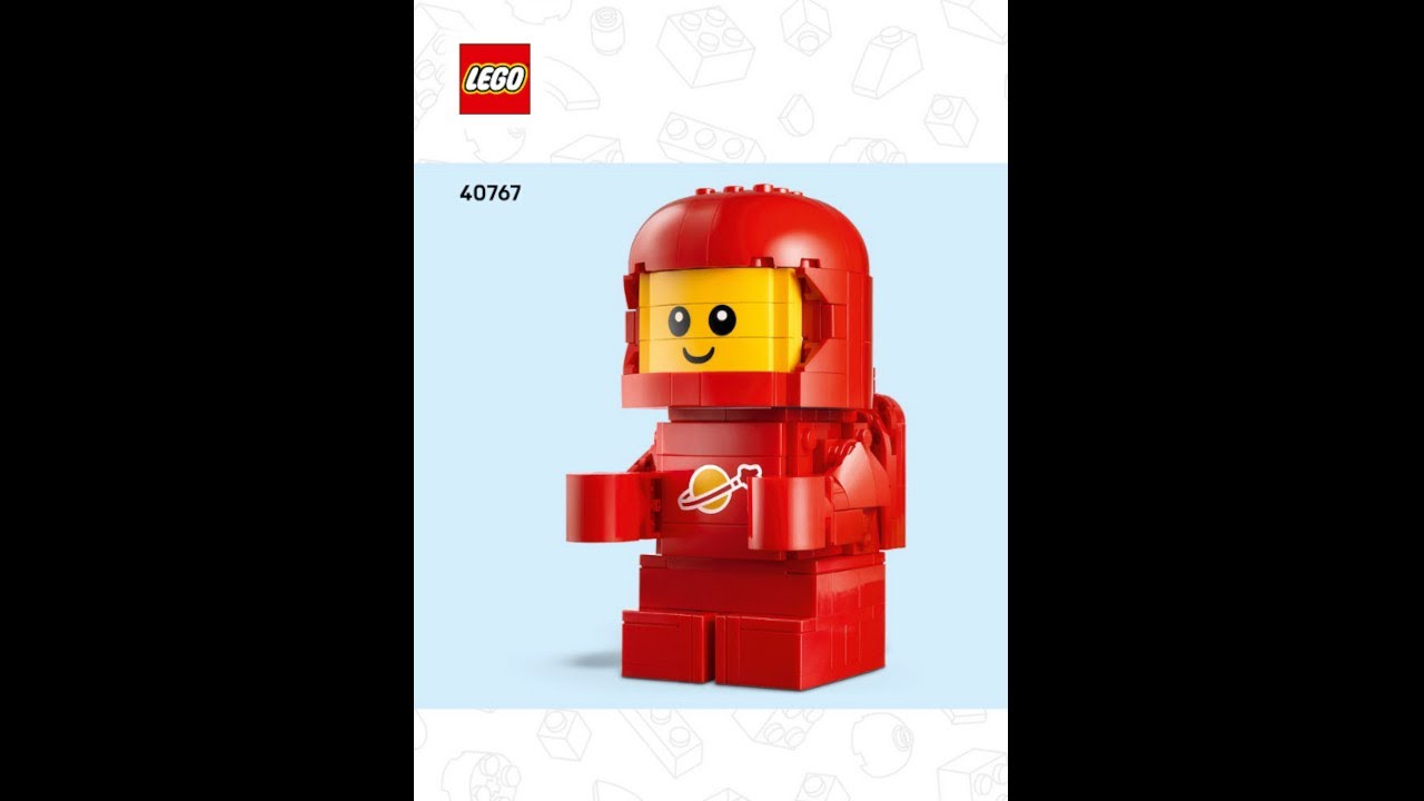 LEGO 40767 Instructions | Promotional | Up-Scaled Baby Astronaut | Space