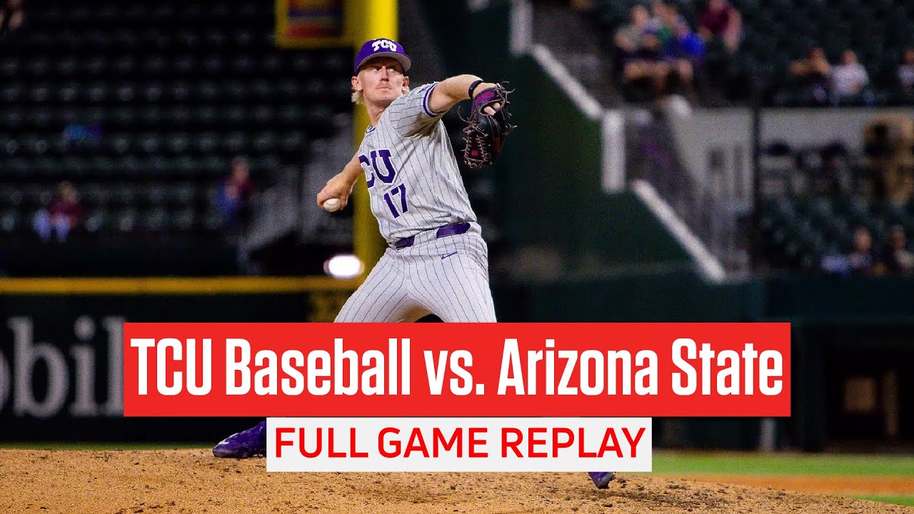 TCU Baseball vs Arizona State Full Game Replay | 2024 Kubota College Baseball Series