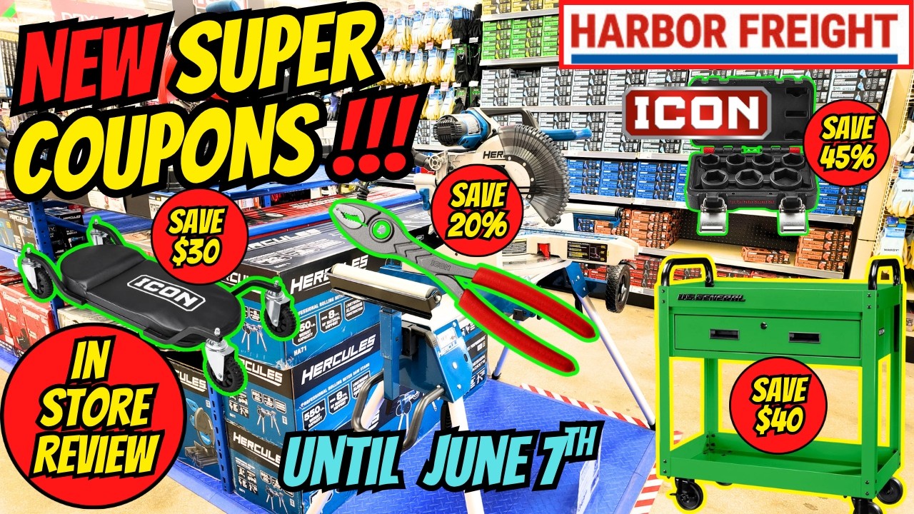 В Harbor Freight появились новые суперкупоны! Вот лучшие предложения!