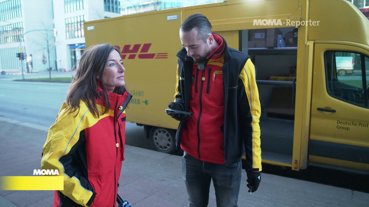 Mit einem Paketboten und seinen 241 Paketen unterwegs
