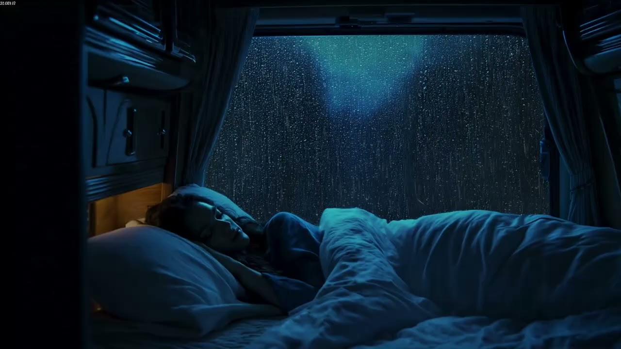 Sleep Immediately 🚗 Rain Sounds in Car, Heavy Rain Sounds for Sleeping & Stress Relief