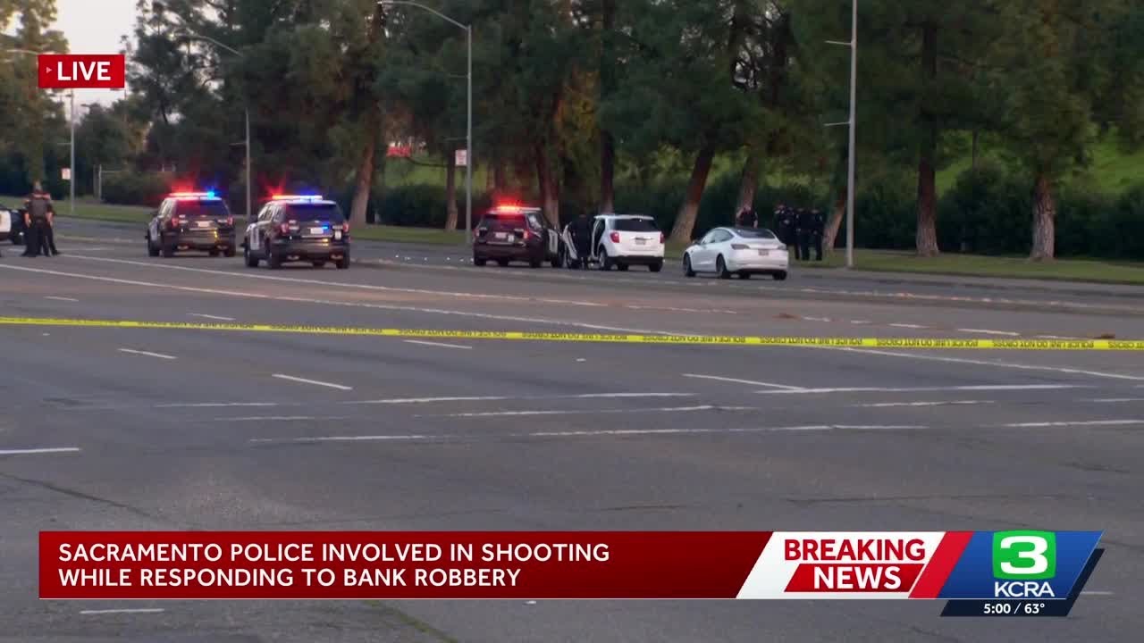 Shots fired as Sacramento police respond to bank robbery, officials say