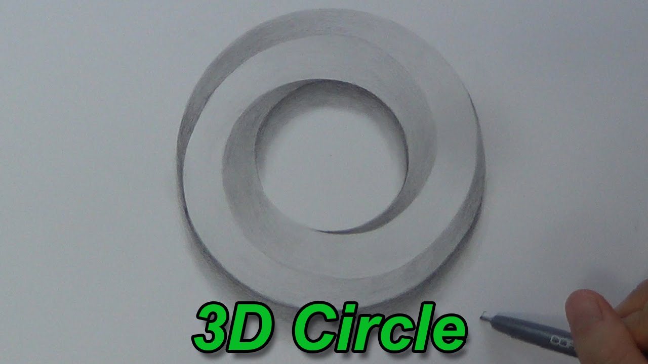 How To Draw An Impossible Circle - 3D Circle - Impossible Shapes