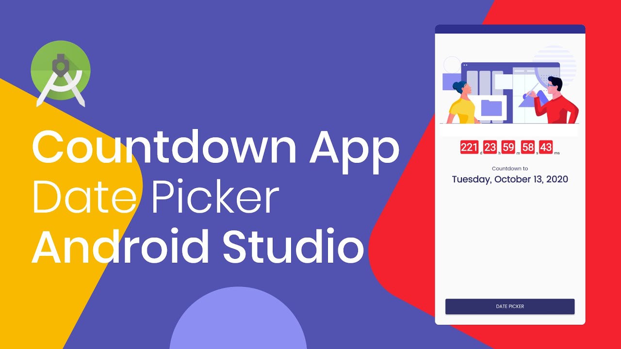 Build a Countdown App from Date Picker in Android Studio | Using Countdown View Library