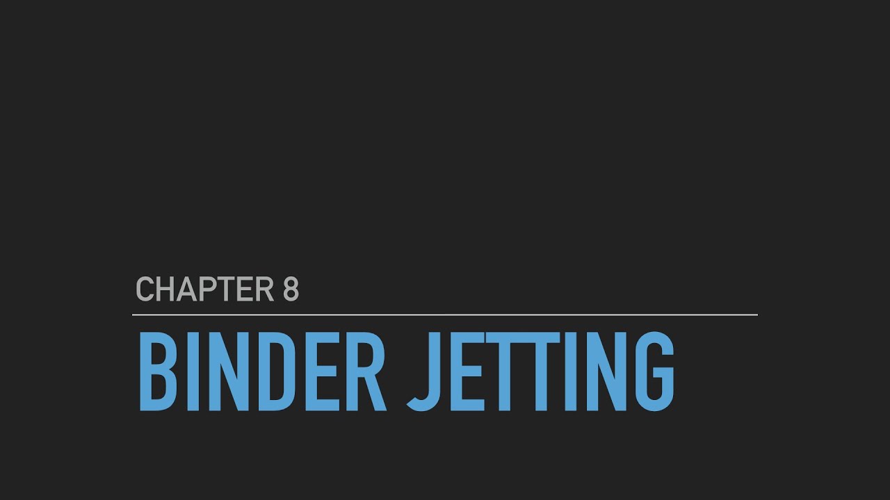 Краткое описание технологии аддитивного производства Binder Jetting