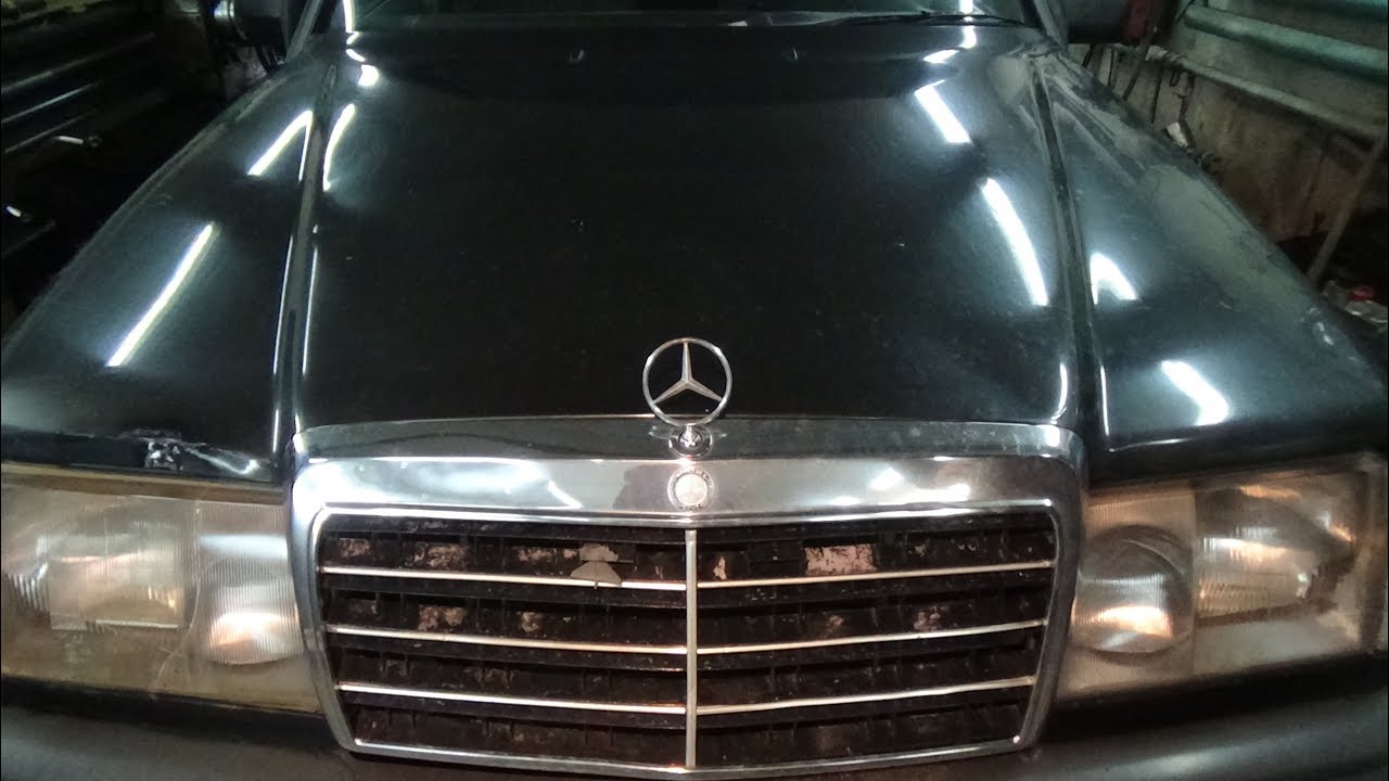 Пробило прокладку ГБЦ Мерседес W 124  230  Е ч  №1