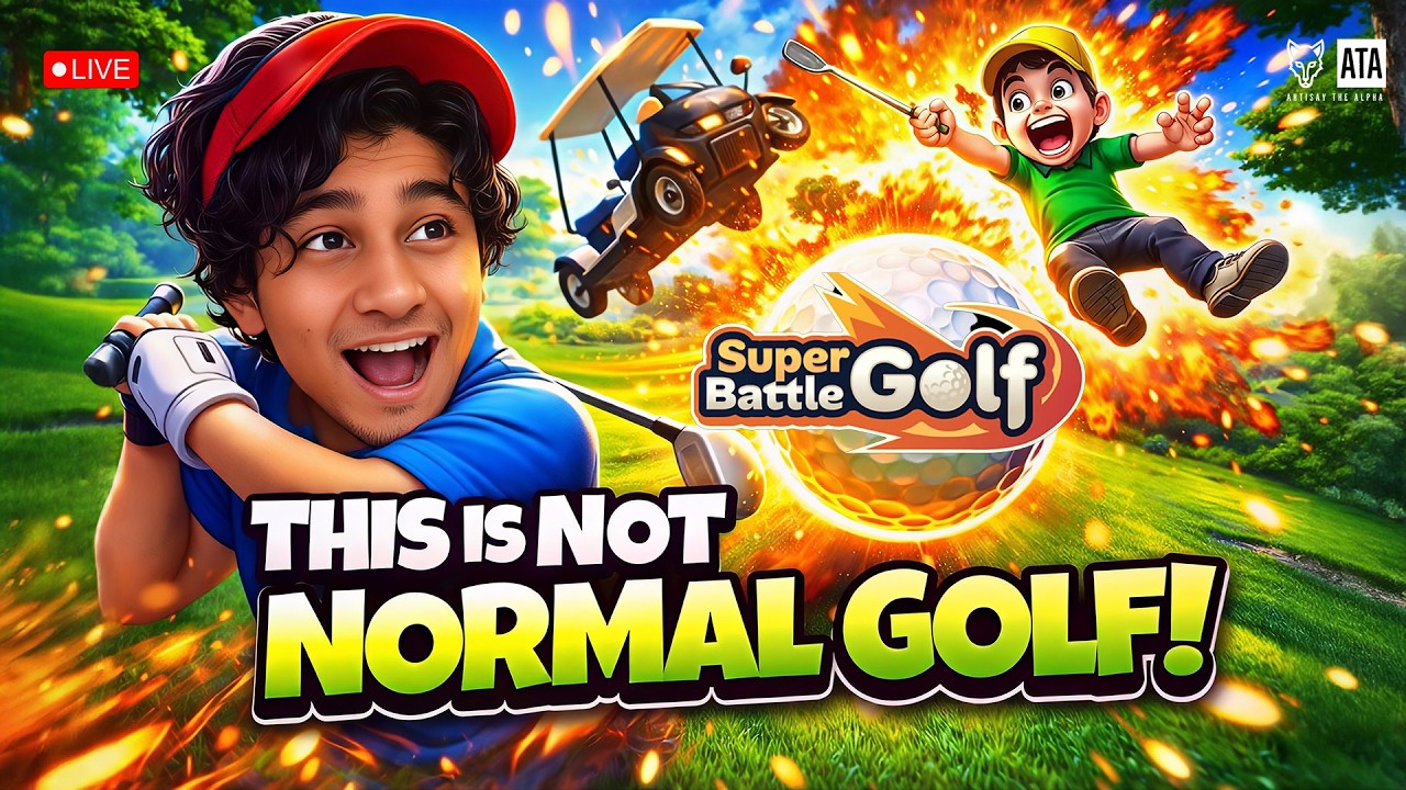 {🛑LIVE} | Golf Game එක Battle Game එකක් වෙලා 😱 | Super Battle Golf Gameplay
