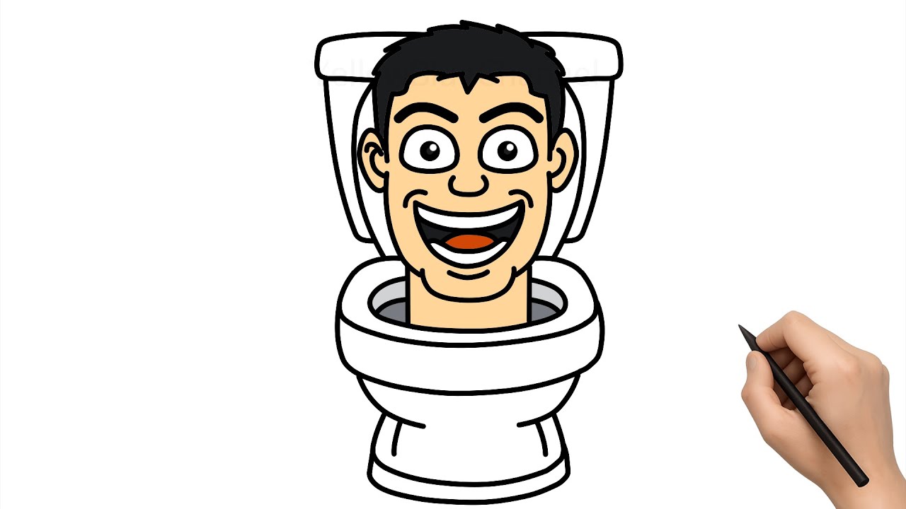 Como Desenhar a Skibidi toilet - Steal a Brainrot ROBLOX
