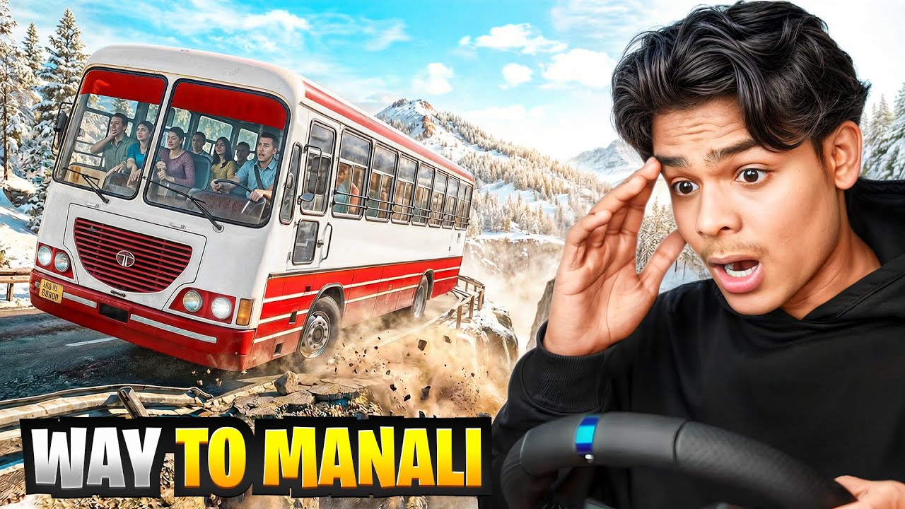 Euro Truck Simulator 2 Indian Map Mod | Desi Bus Driving in Manali Mountains
