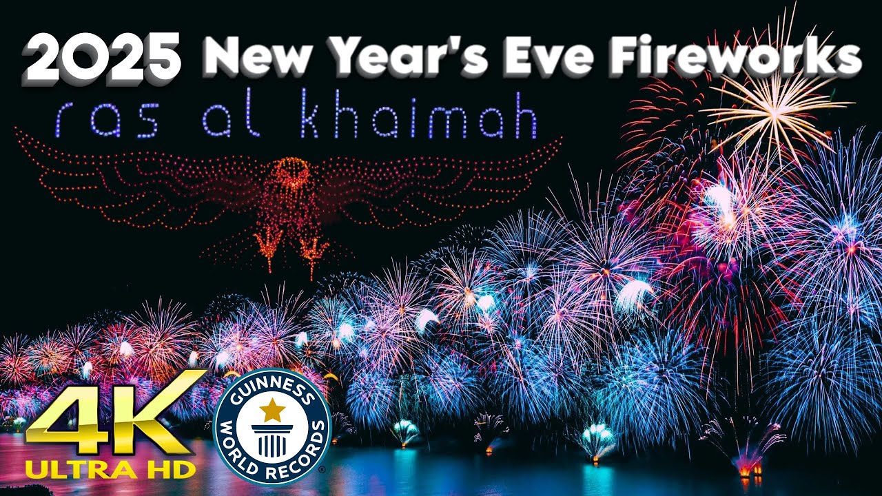 UAE Welcomes 2025 New Year Fireworks in Style: Ras Al Khaimah Drones, Pyro & Epic Fireworks Show 🇦🇪