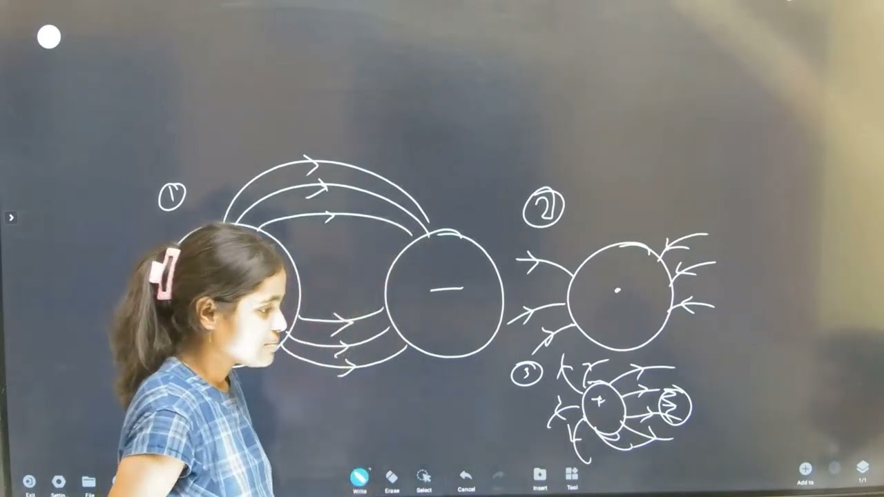Mee academy bokaro class 12th student trying to explain electric field lines | electrostatics