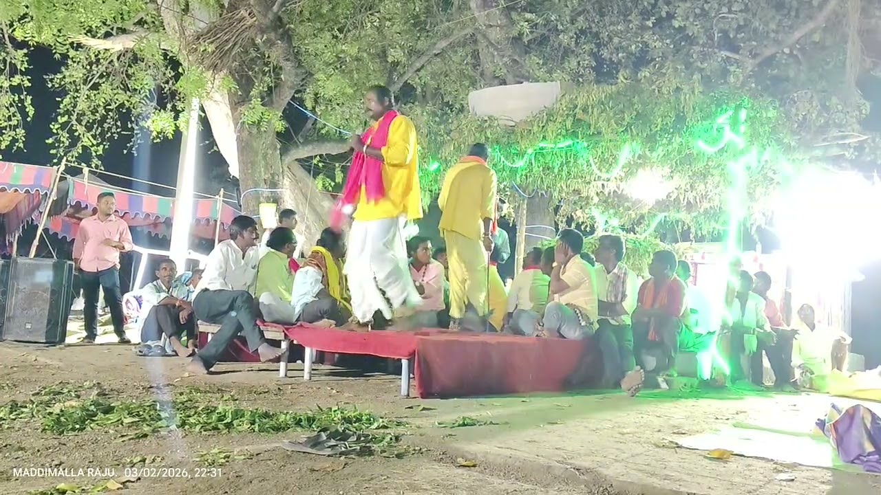 కొత్తపల్లి, ఘనపూర్ మండలం, మెదక్ జిల్లా, బిరప్ప పండగలో భాగంగా సోమవారం రోజు రాత్రి సూరమ్మకథ 02-03-2026