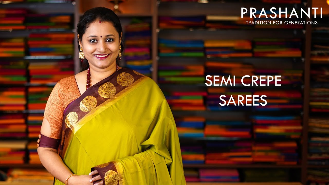Semi crepe Sarees | 27 Sep 2020 | Prashanti