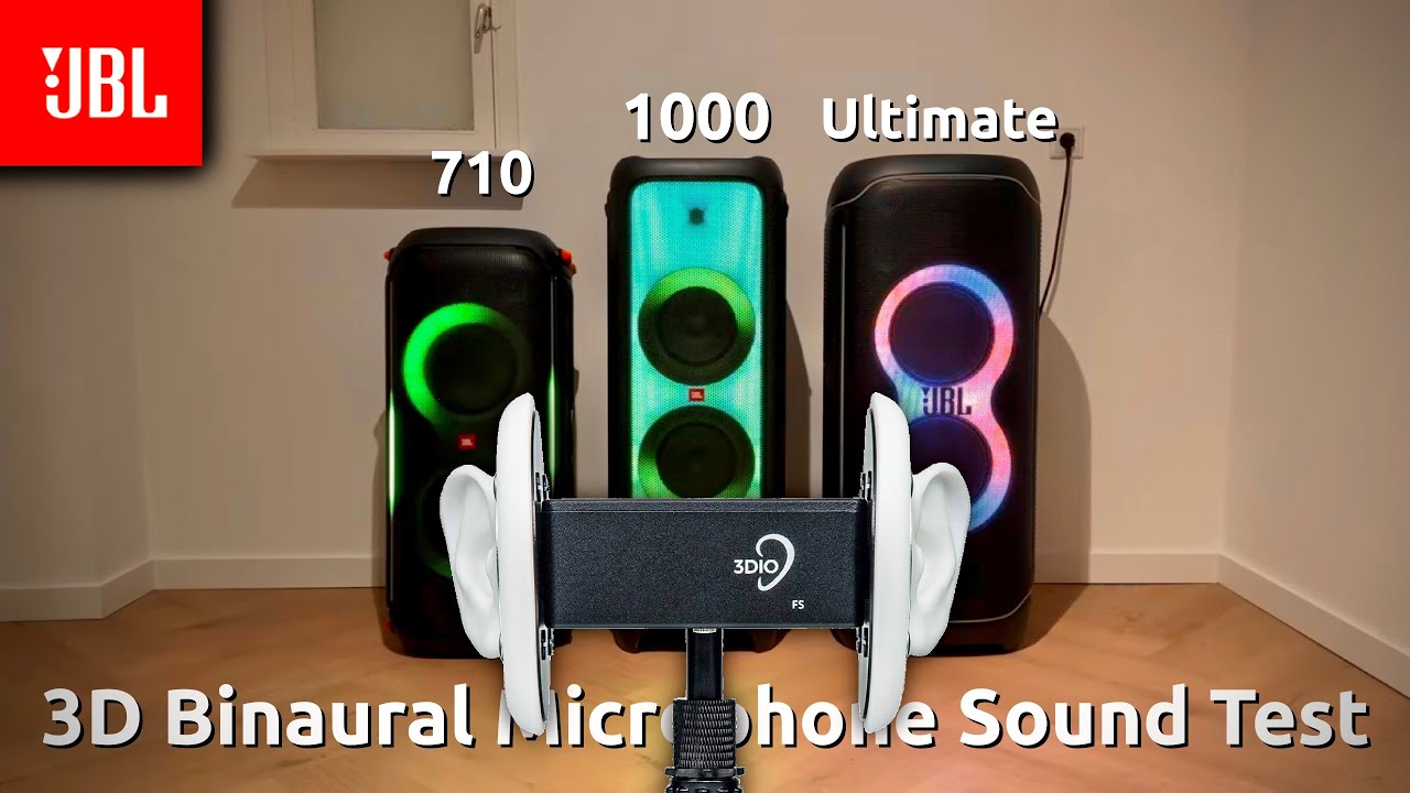 JBL Partybox 710 vs 1000 vs Ultimate - 3D Binaural Microphone Sound test 🔥