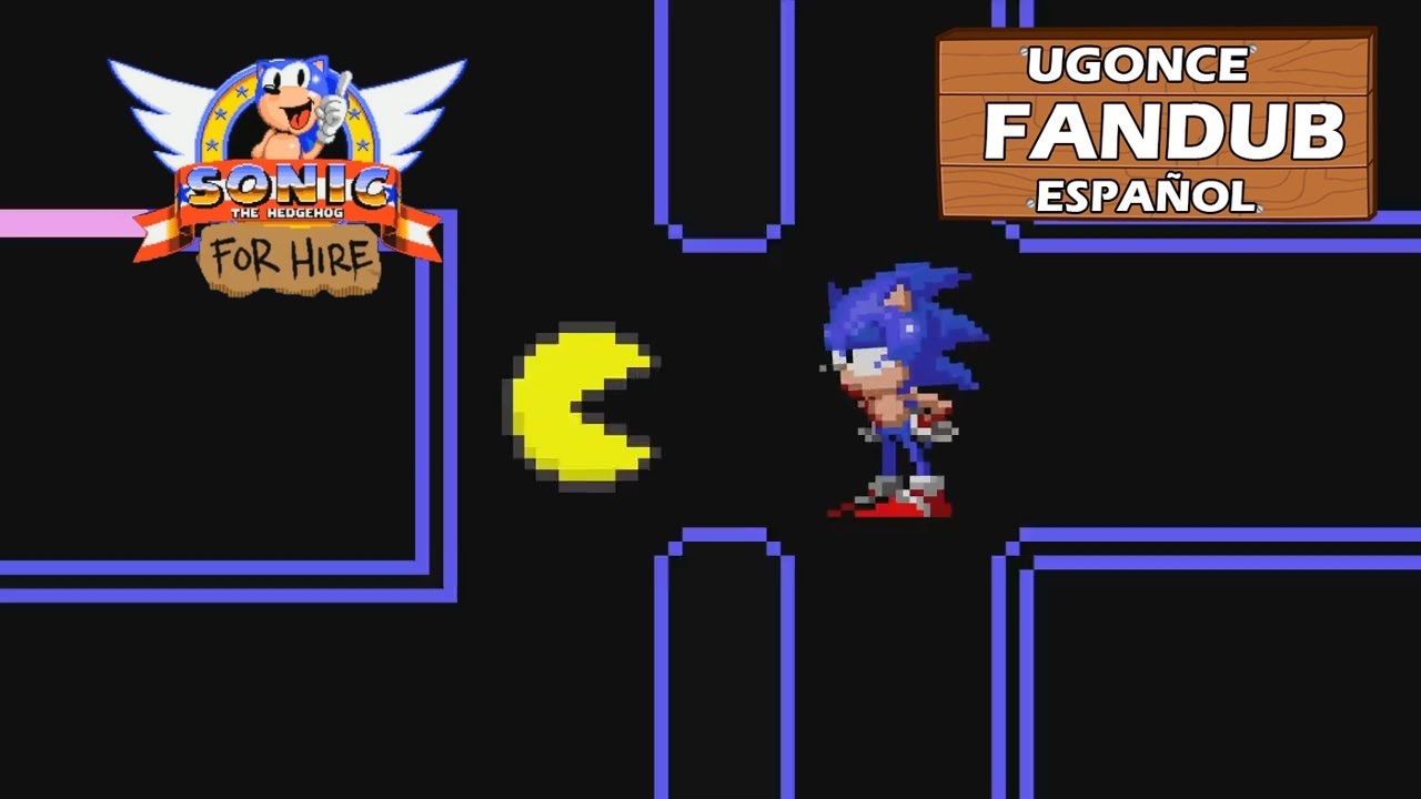 Sonic para contratar - Sonic vs Pacman