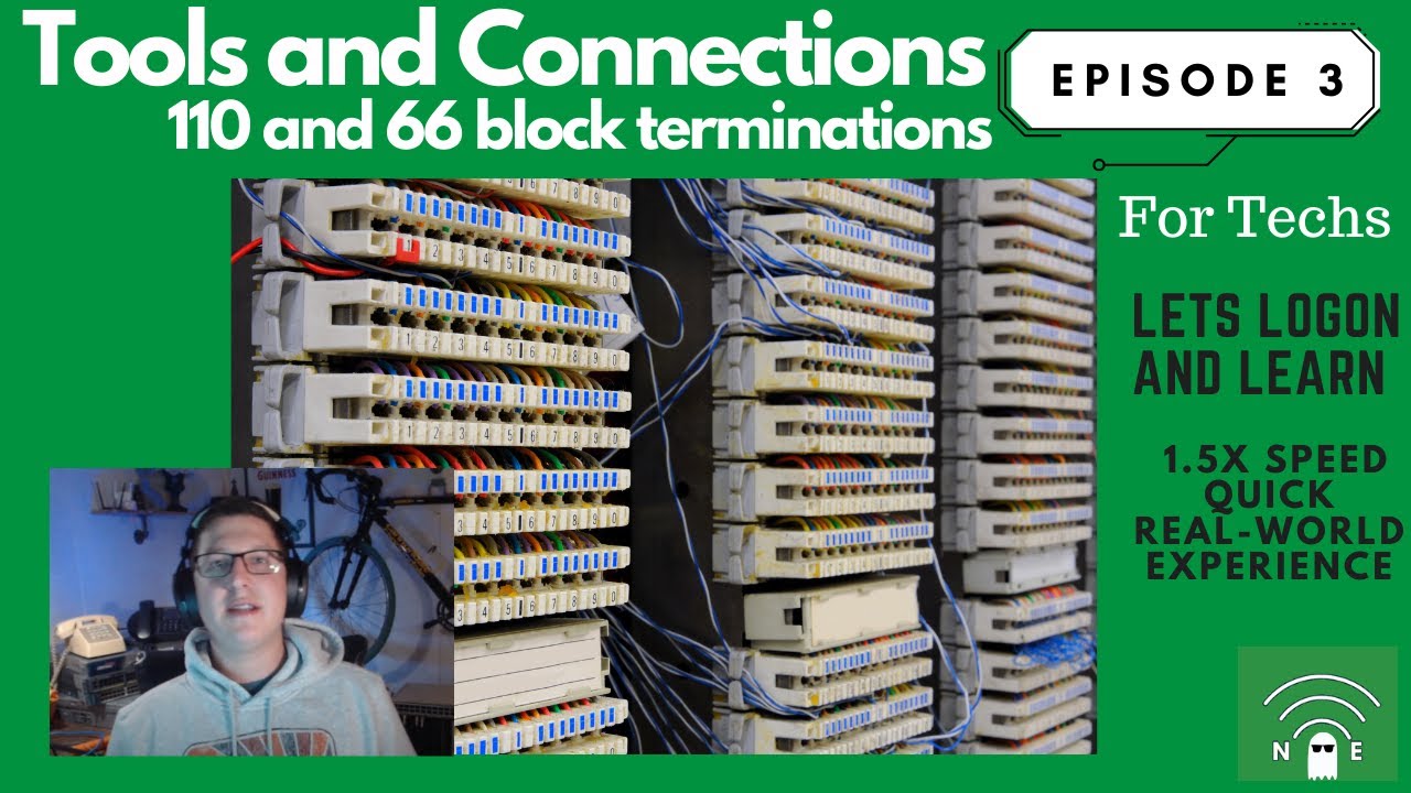 IT Technician Training Course- EP:3 Tools and connections. 110 and 66 block terminations