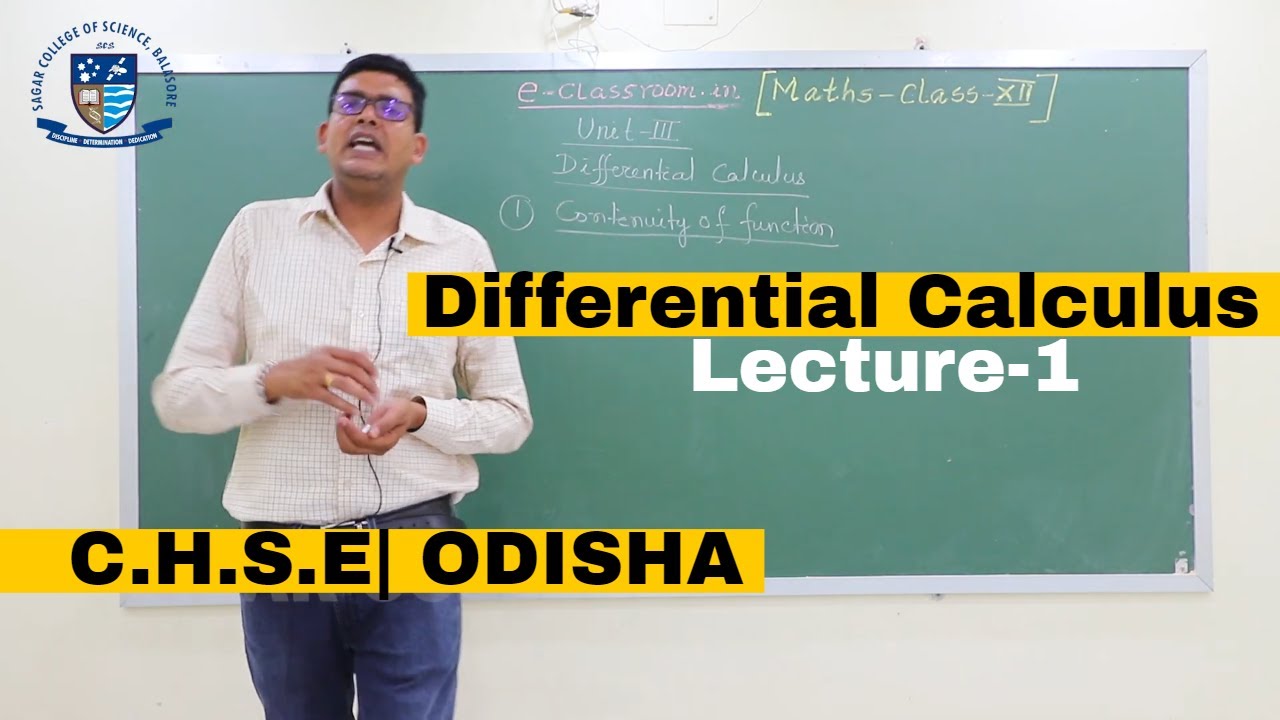 Introduction to Differential Calculus lecture-1 Basic concepts