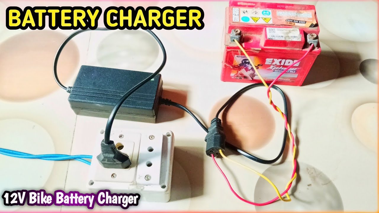 How To Charge Battery At Home||Bike Battery Charge At Home
