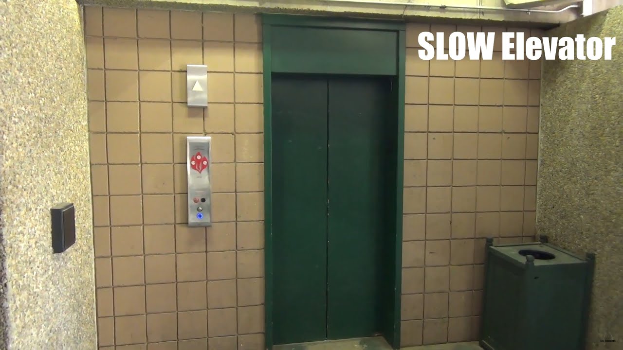 SLOW Thyssenkrupp Elevator at a Parking Garage in Colorado Springs, CO