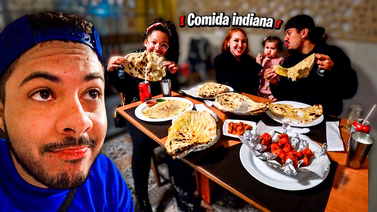LEVEI MEUS AMIGOS PRA COMER COMIDA INDIANA PELA PRIMEIRA VEZ