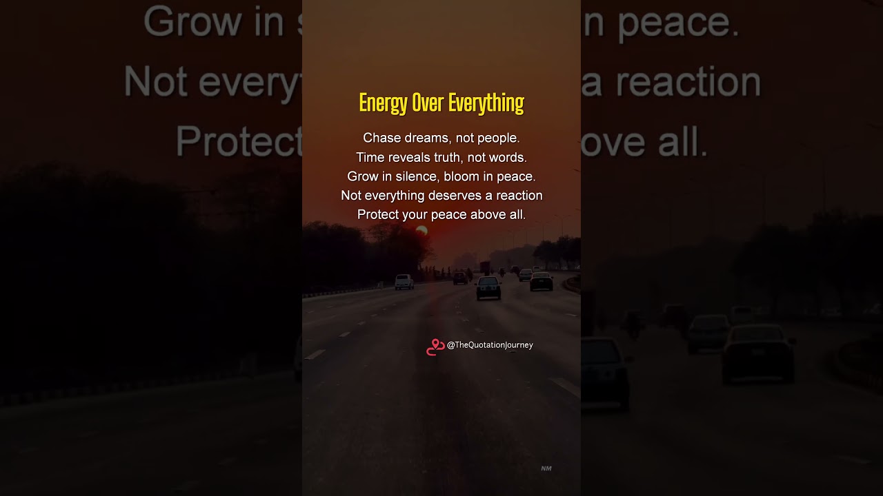 Energy Over Everything ✨ Protect Your Peace #shorts #lifelessons #motivation