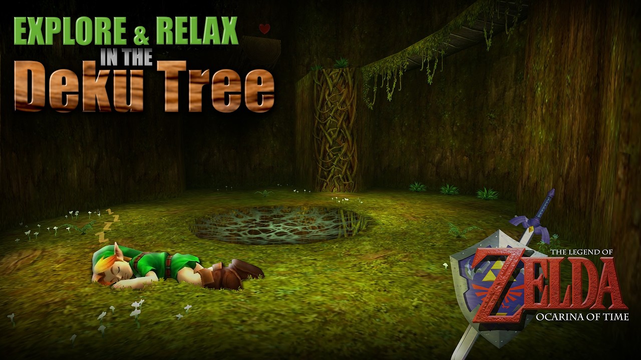 Explore and Relax in the Deku Tree (Zelda Ocarina of Time N64 x 3DS)