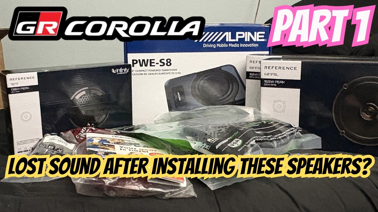 GR Corolla (Non-JBL) Sound Upgrades [PART 1] Door Speakers + Tweeters + an unexpected problem..