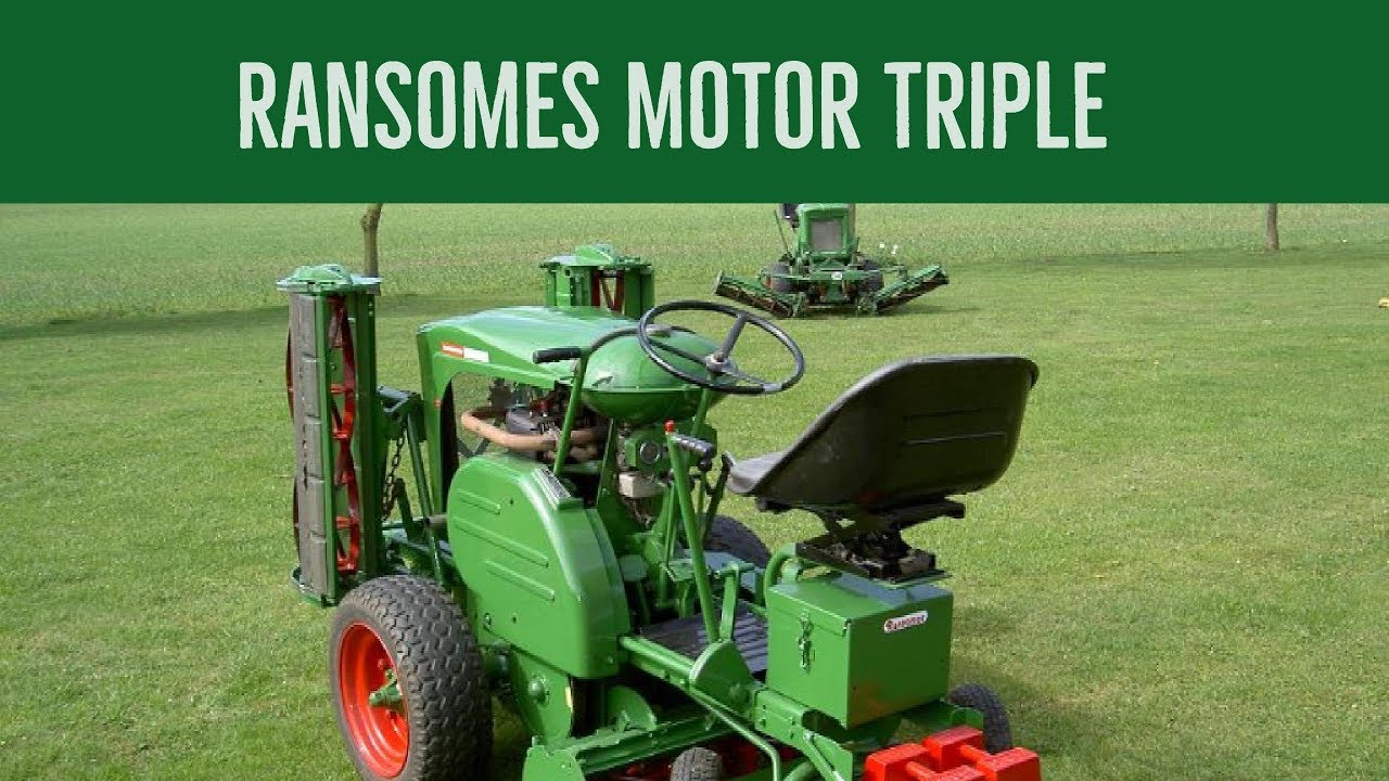 Ransomes motor triple, gang mower. Part 1.