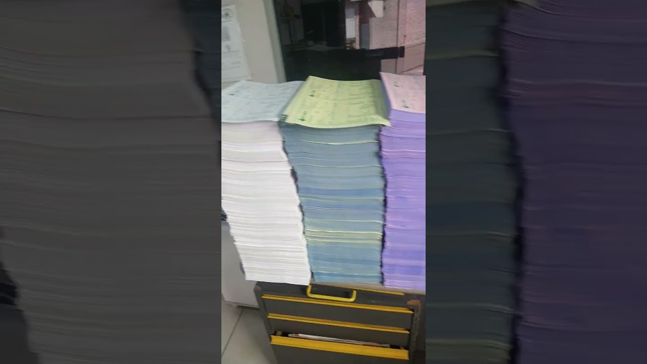300 blocos 4 vias bora intercalar! #grafica #impressora #impressao