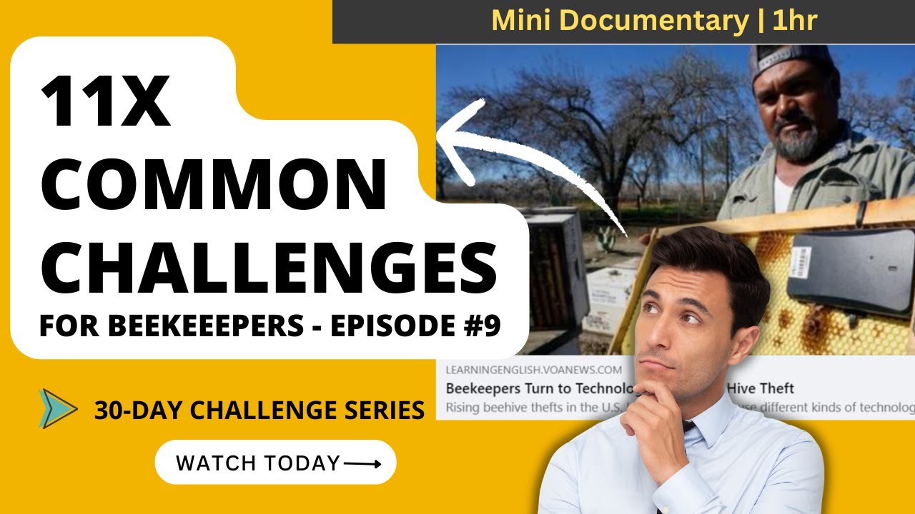 Day 9 - 11 Common Challenges for Beekeepers | Top Beekeeping Challenges | Solved | [Ep.9 / Series]