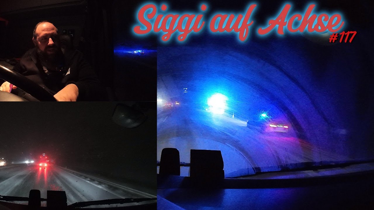 Schnee, Unf&auml;lle und Blaulicht / Siggi auf Achse#117  Lkw Vlog / Truck Doku