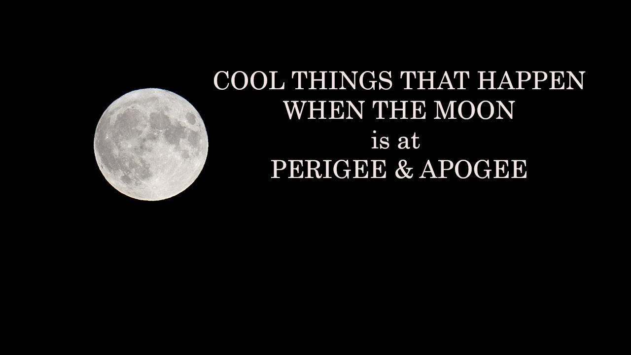 THE MOON'S EFFECTS ON EARTH