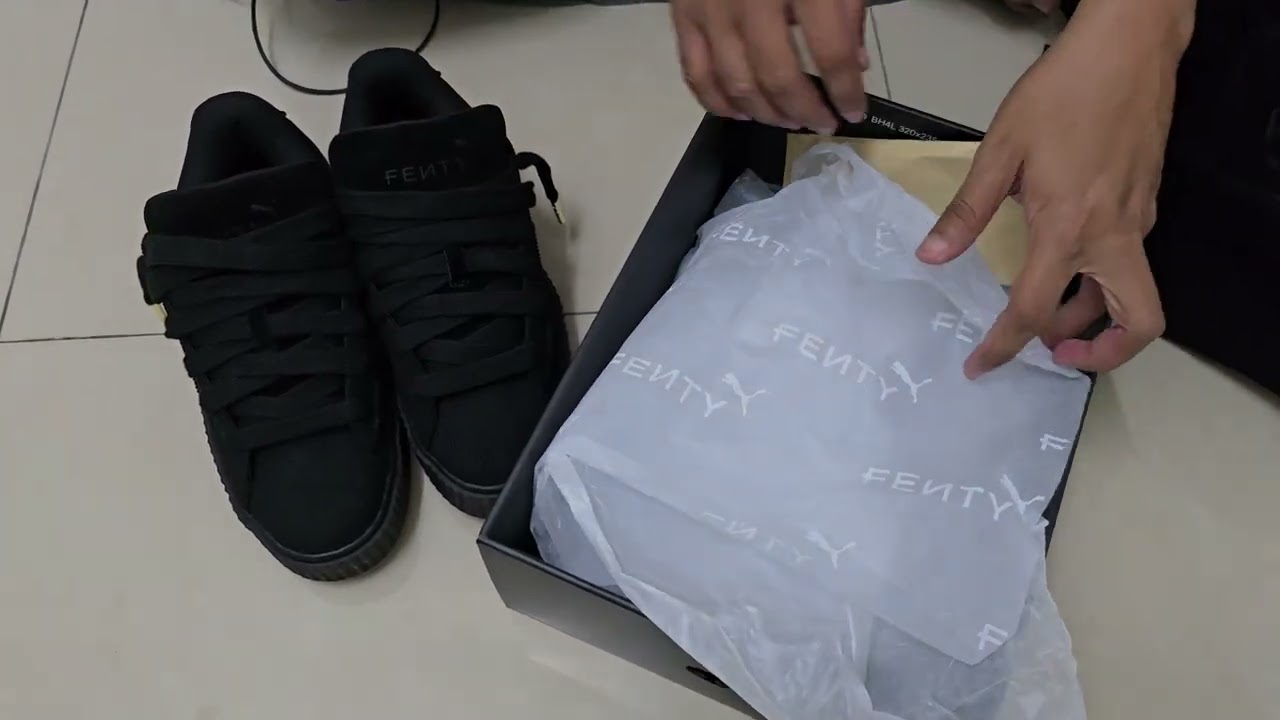 Fenty x Puma Creeper. All Black