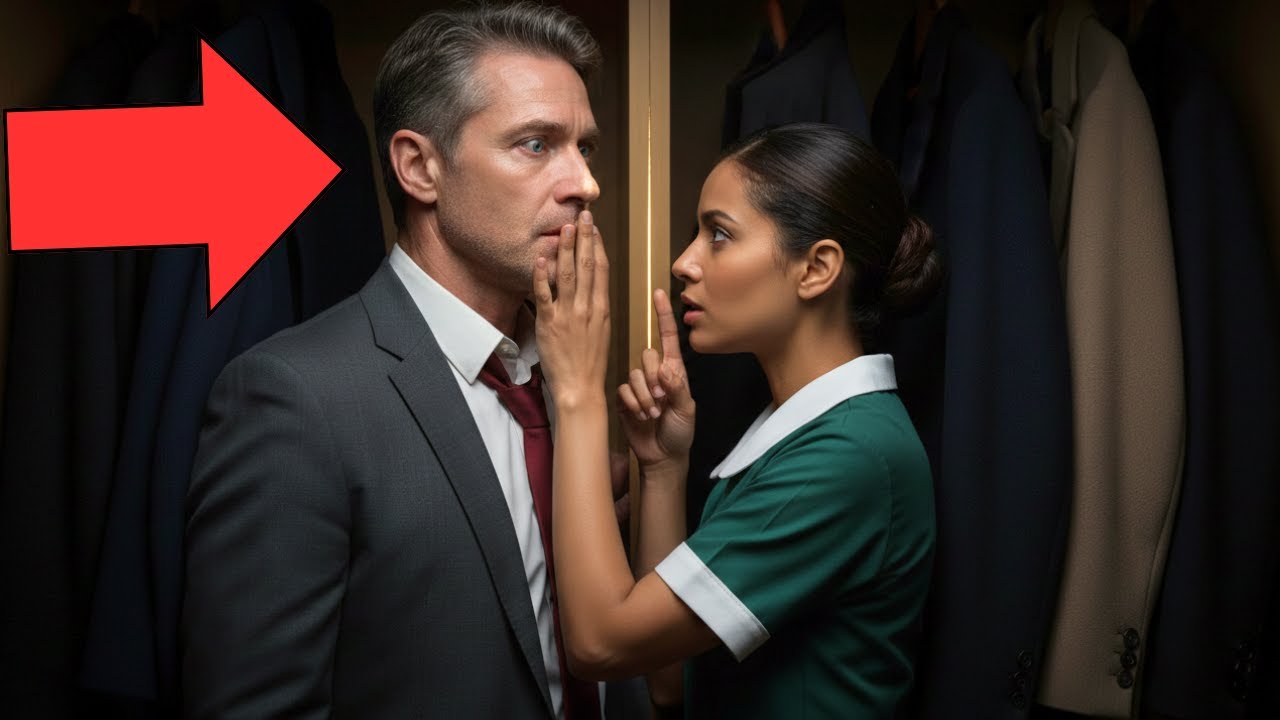 A Milliárdos Hamarabb ÉRT HAZA, Mire A Takarító BELÖKTE A Gardróbba És Suttogta: „CSENDBEN LEGYEN!