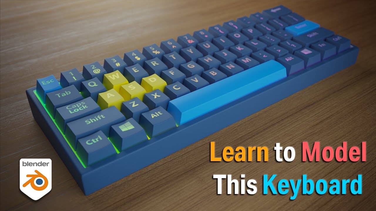 How to Model a Photorealistic Keyboard in Blender - Intermediate Blender Tutorial