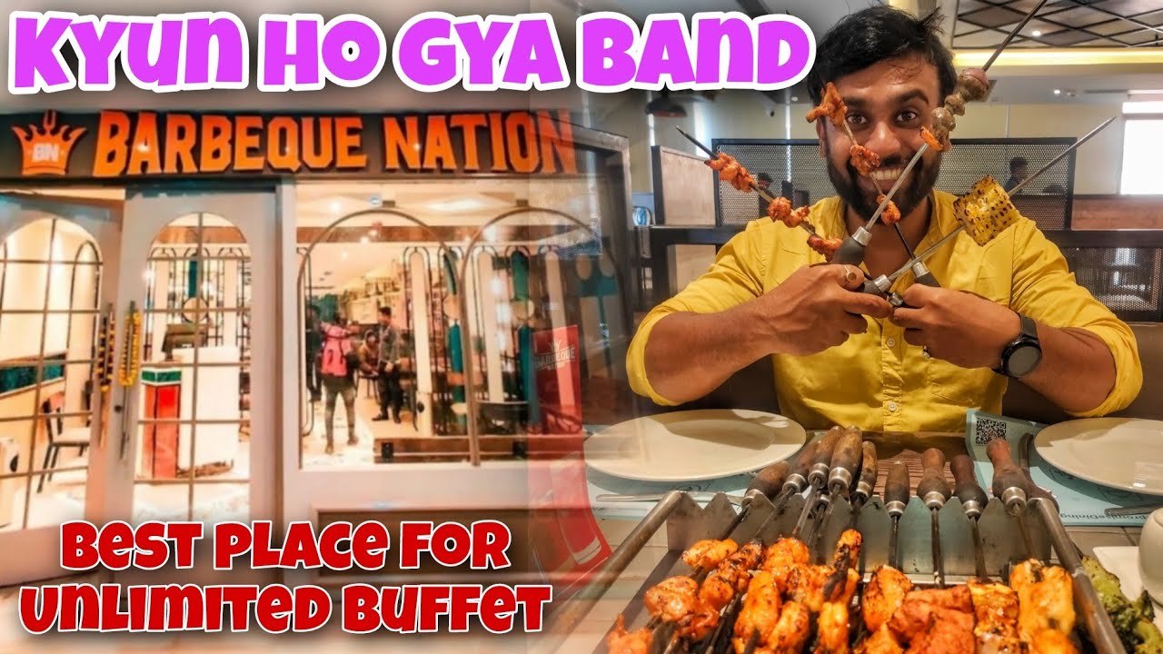 Barbeque Nation Patna||भुना मटन,Chicken Leg Piece, इतना कुछ की थक जाओगे खाते खाते||BBQ||Jeev Chatora