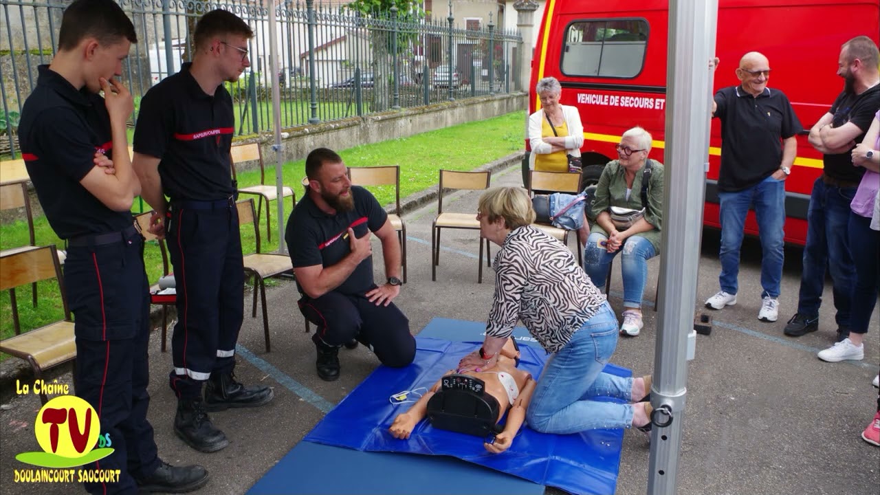 Brillante Démonstration des Pompiers à Doulaincourt-Saucourt