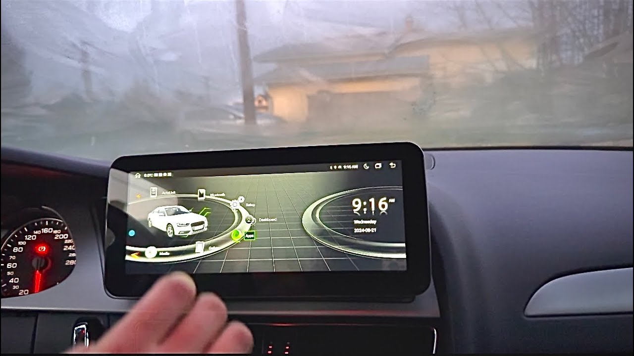 Audi a4 b8 android screen upgrade retrofit install tutorial and review ￼