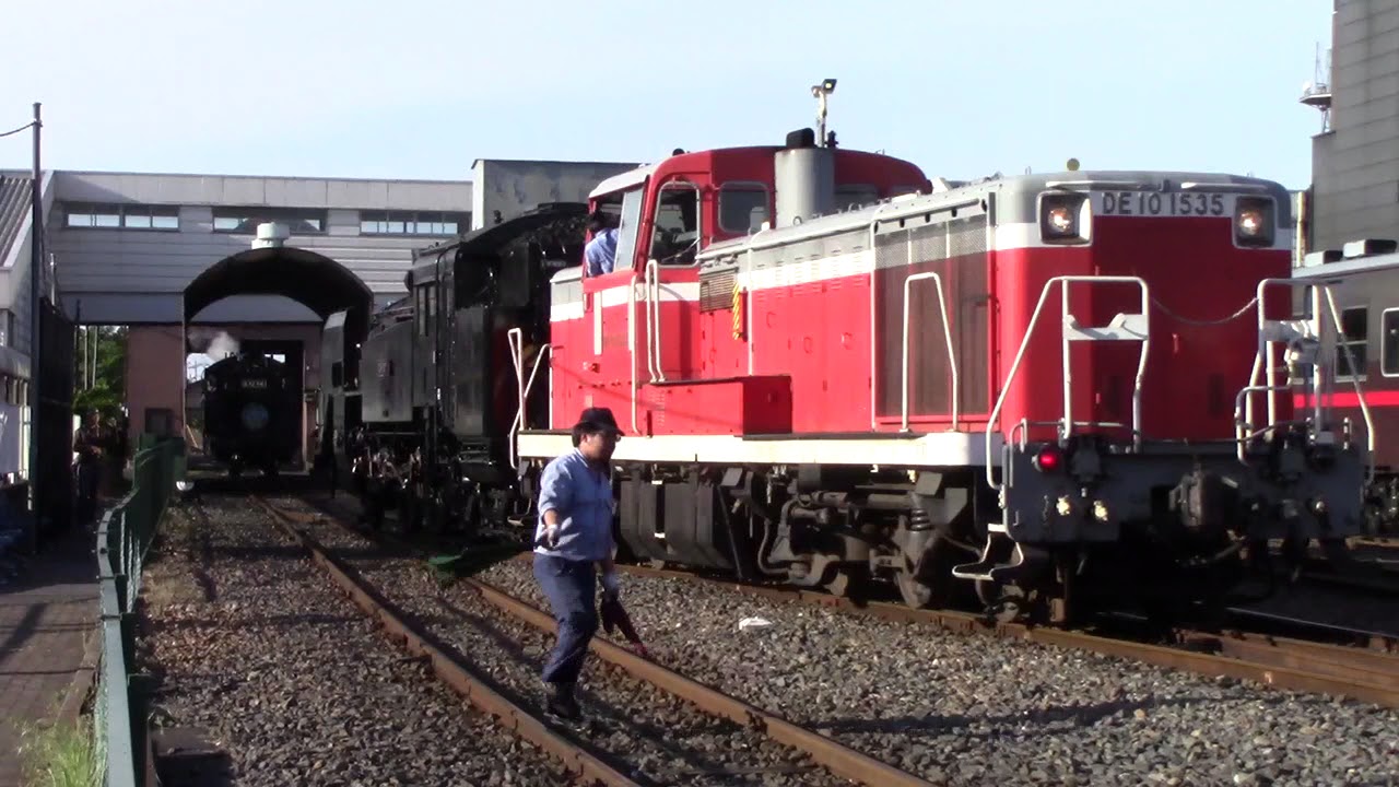 真岡鐵道　真岡駅　SL入換（一部始終）