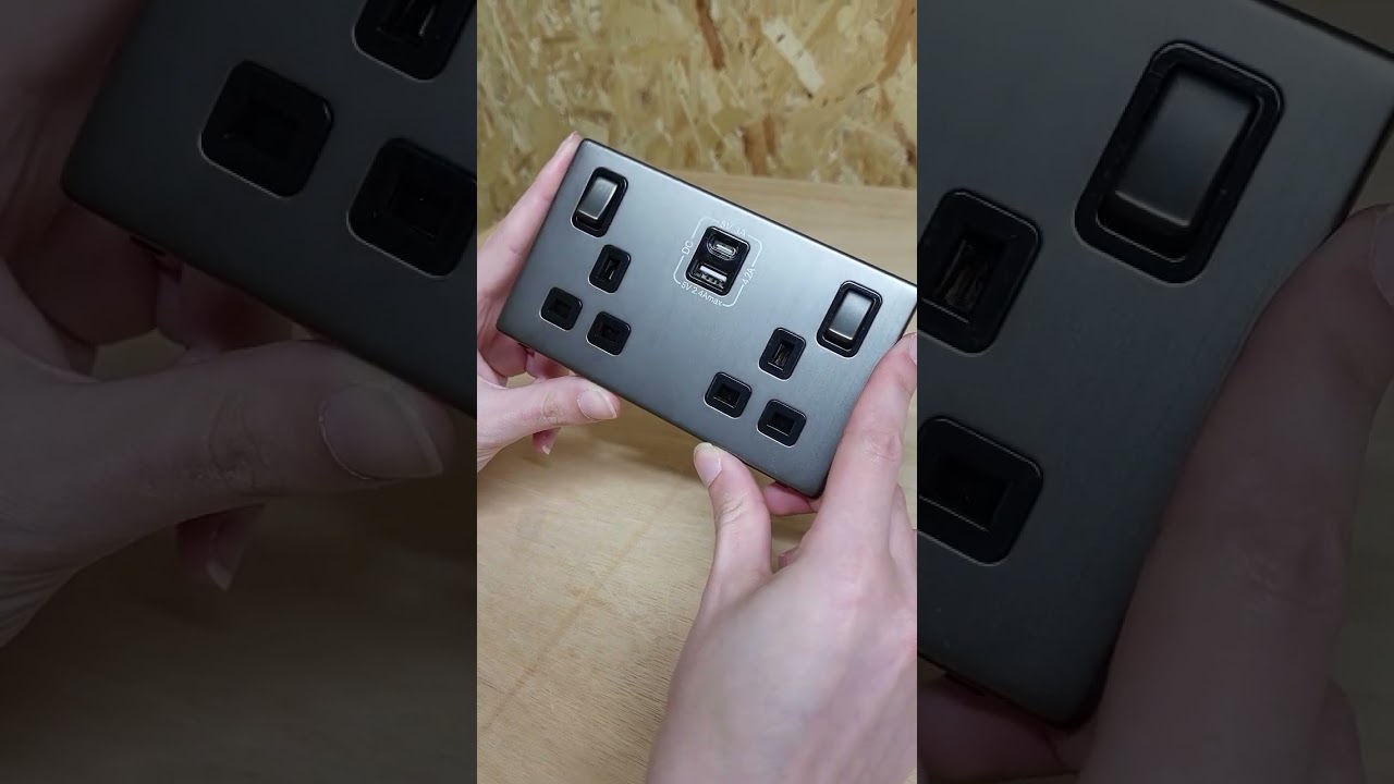 Our BEST finish yet?!🔥#New #sockets #electrian #wiringaccessories