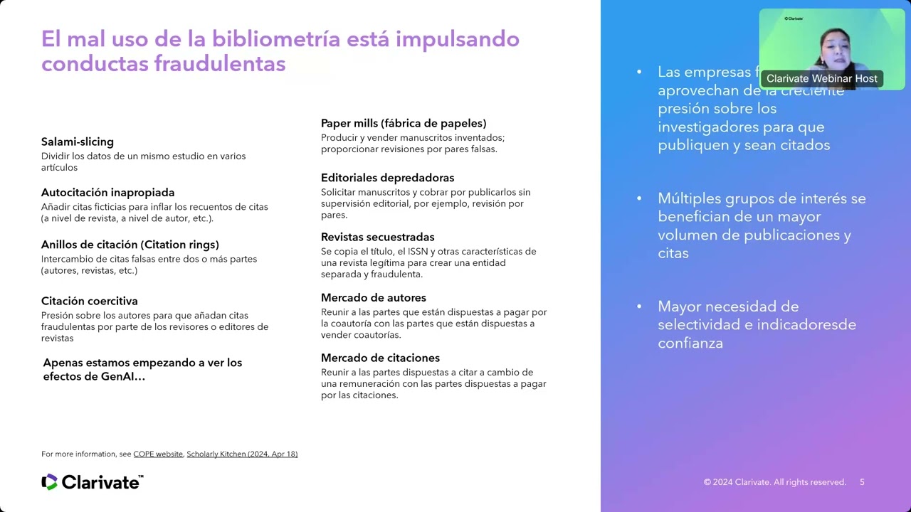 Lo nuevo del Journal Citation Reports 2024™