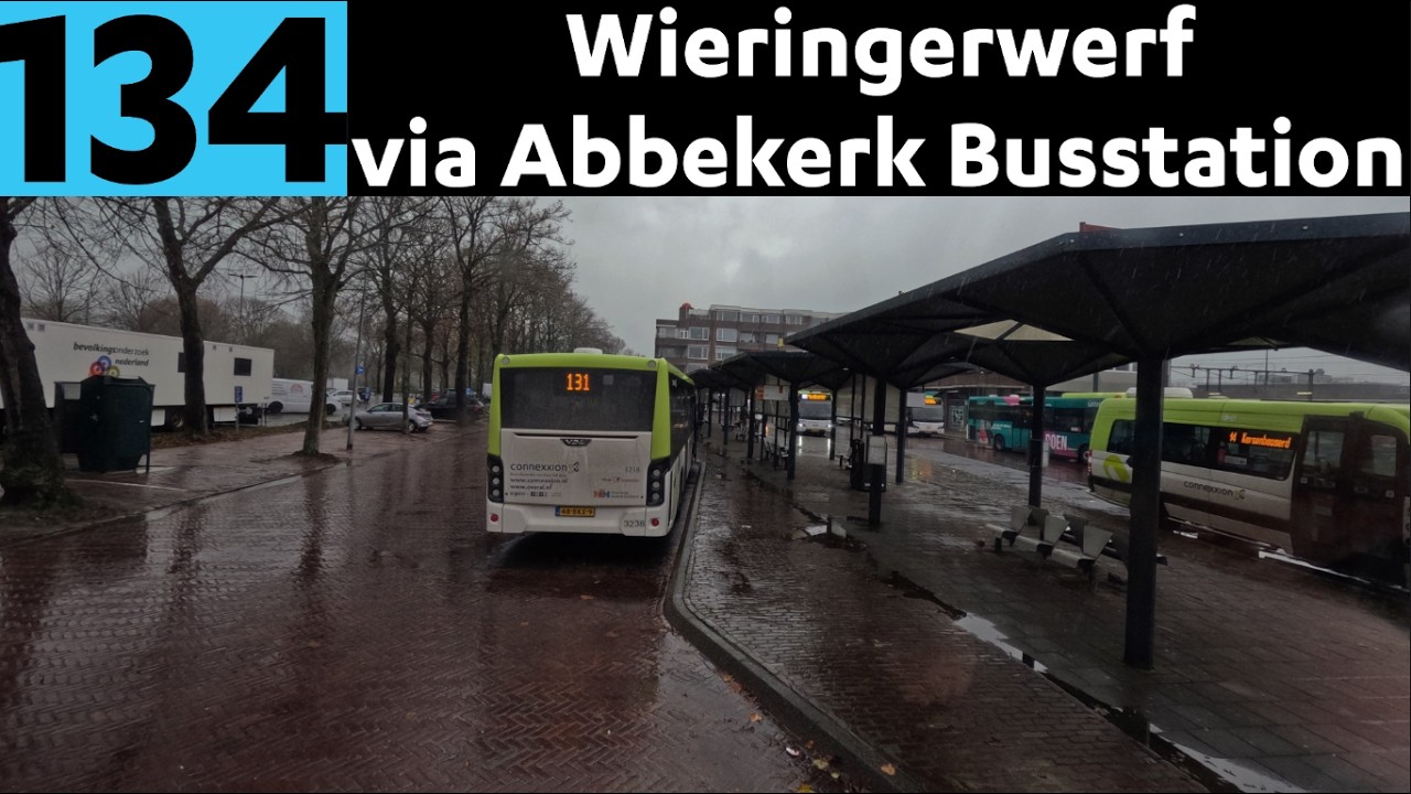 4K Bus Driver POV | Lijn 134 Hoorn Station - Wieringerwerf