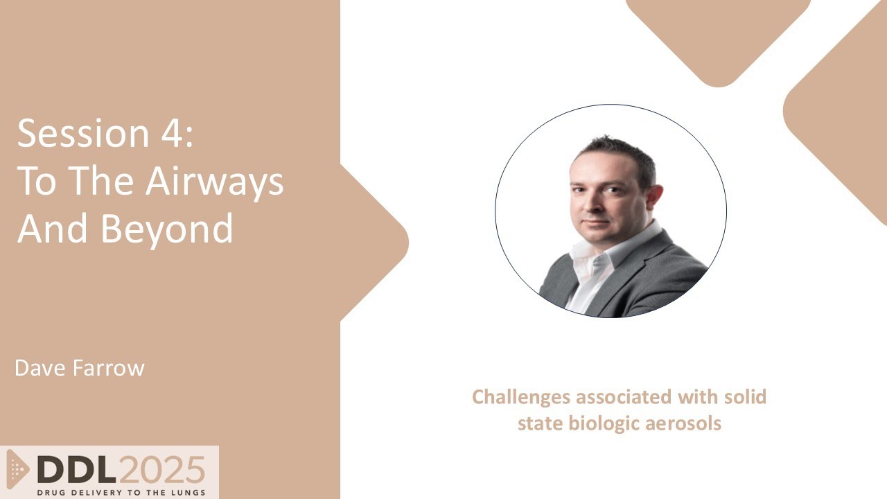 Challenges associated with solid state biologic aerosols