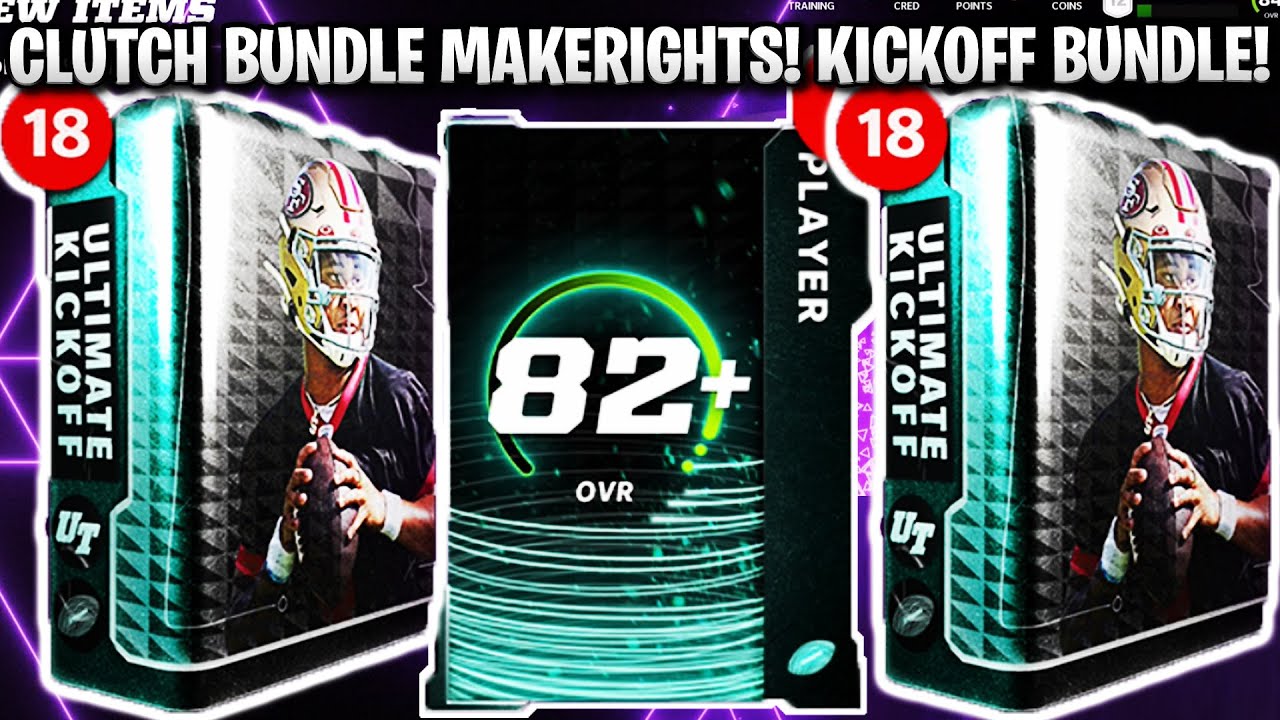 CLUTCH PACK MAKERIGHTS! 18X ULTIMATE KICKOFF PACK BUNDLE! | MADDEN 22 ULTIMATE TEAM