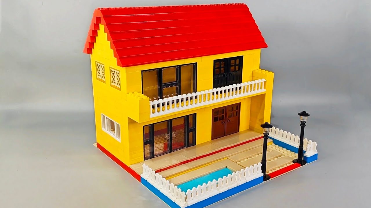 How To Build a LEGO Modern Luxurious House MOC 🏠| Building Blocks Instructions | Diy #lego #legomoc