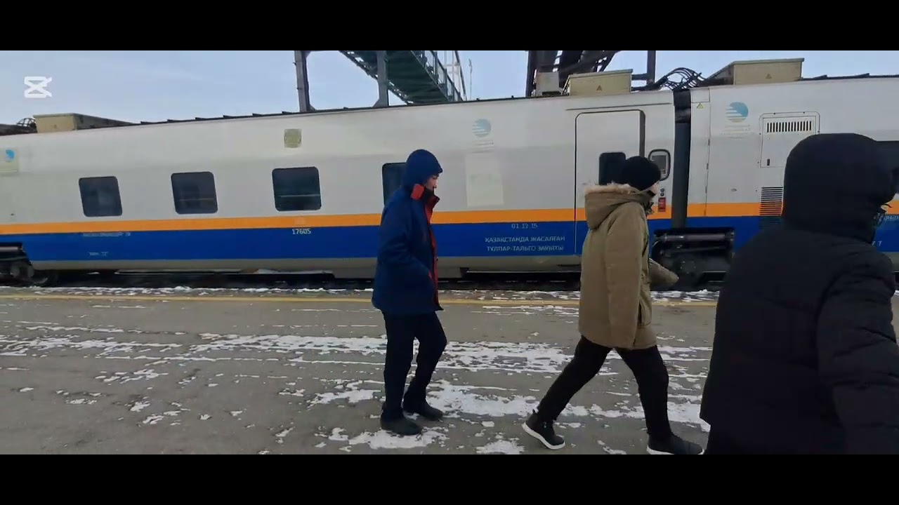 Споттинг Поездов на станции Кызылорда.