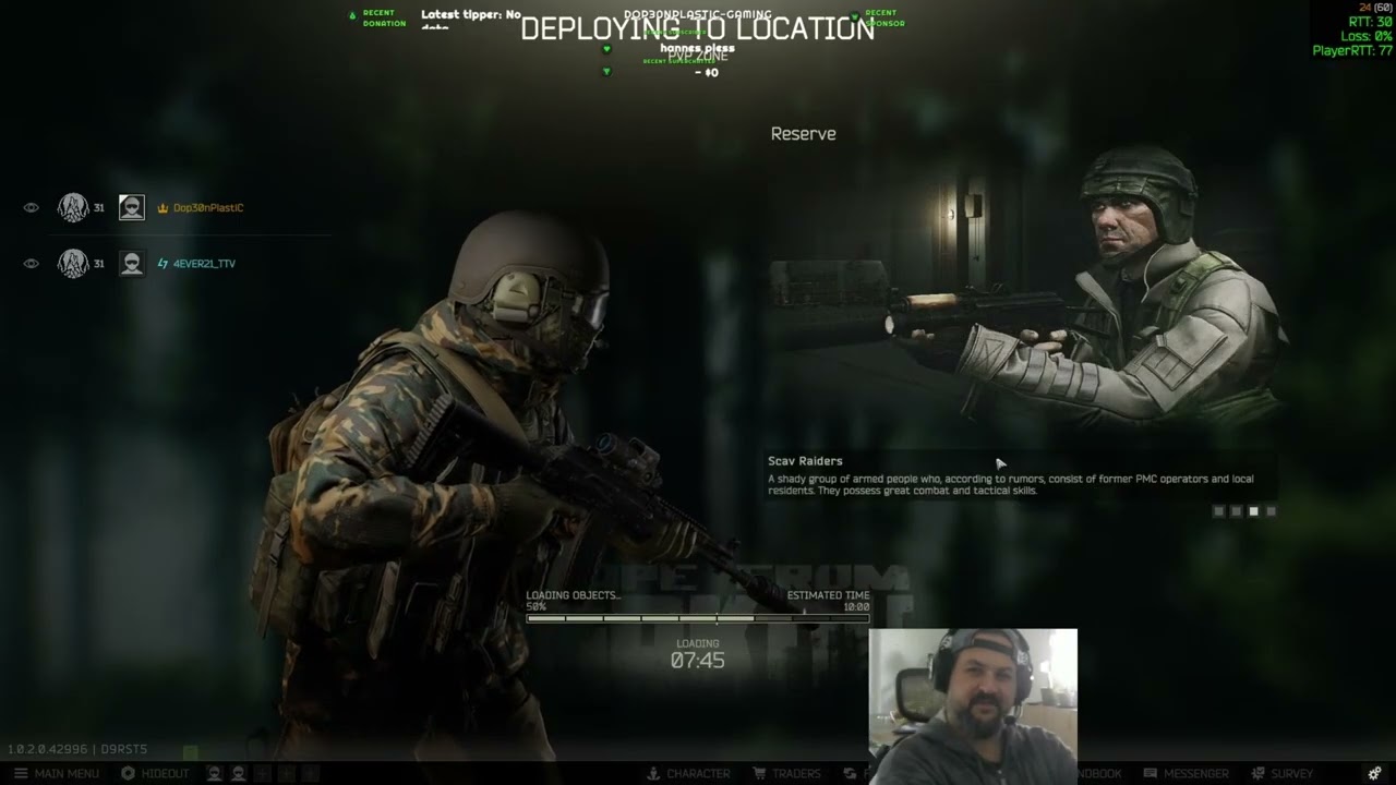 #Dop30nPlastic @ #Gaming #EFT #Tarkov #PVP #Extraction-Shooter
